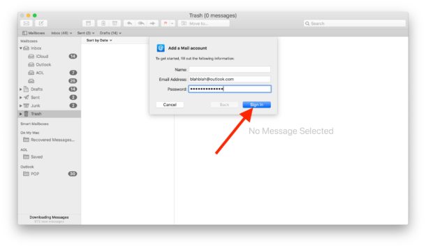 cannot send with outlook for mac